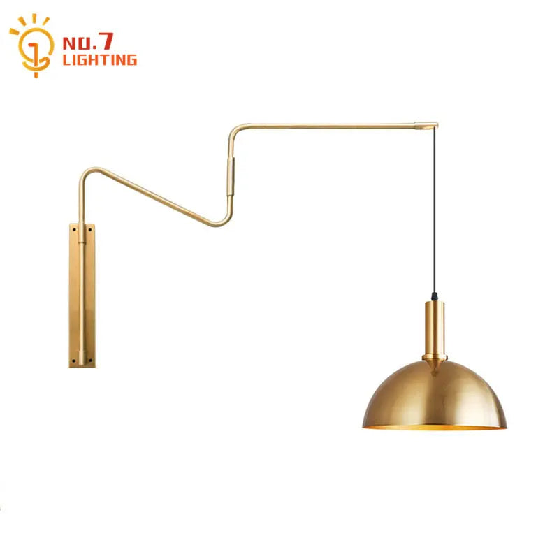 DecorBites™ Copper Adjustable Wall Lamp LED E27 for Living Room