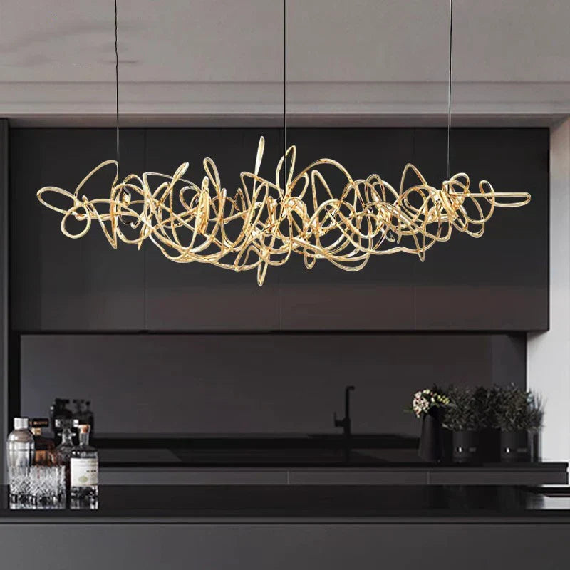 DecorBites™ LED Pendant Chandeliers for Modern Living & Dining Room Lighting