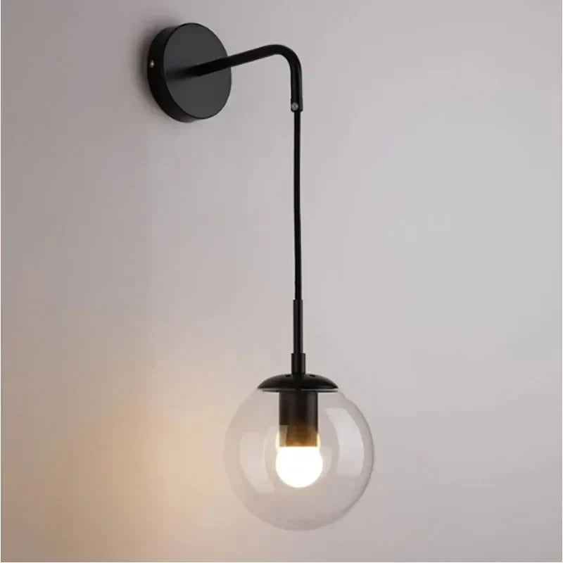 DecorBites™ Glass Ball LED Pendant Light Modern Chandelier for Living Room Decor