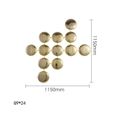 DecorBites™ Italian 2025 Glossy Gold LED Wall Sconces - Modern Home Decor