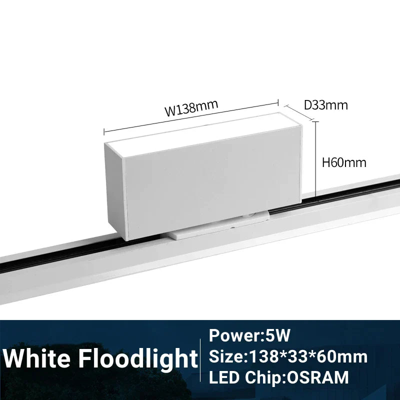 DecorBites™ LED Track Light 10/20W COB Adjustable Grille Spot Lamp Linear Fill Rail Lighting