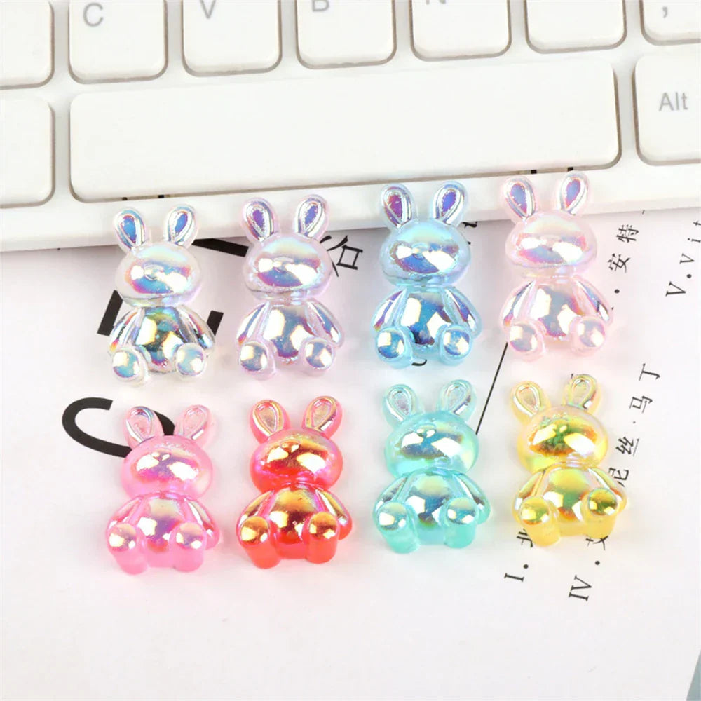 DecorBites™ Kawaii Rabbit Resin Cabochon for Scrapbooking and DIY Crafts
