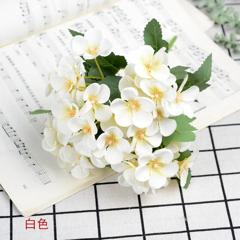 DecorBites™ Begonia Silk Flower Bouquet - Home Soft Decoration Bouquet