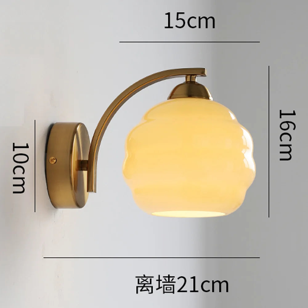 DecorBites™ Glass Wall Lamp: Modern Aisle & Bedroom Wall Lights with Nordic Design