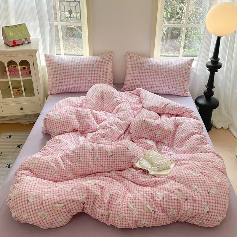 DecorBites™ Double-Layer Cotton Bedding Set - High-Quality, Ultra Soft Quilt Set