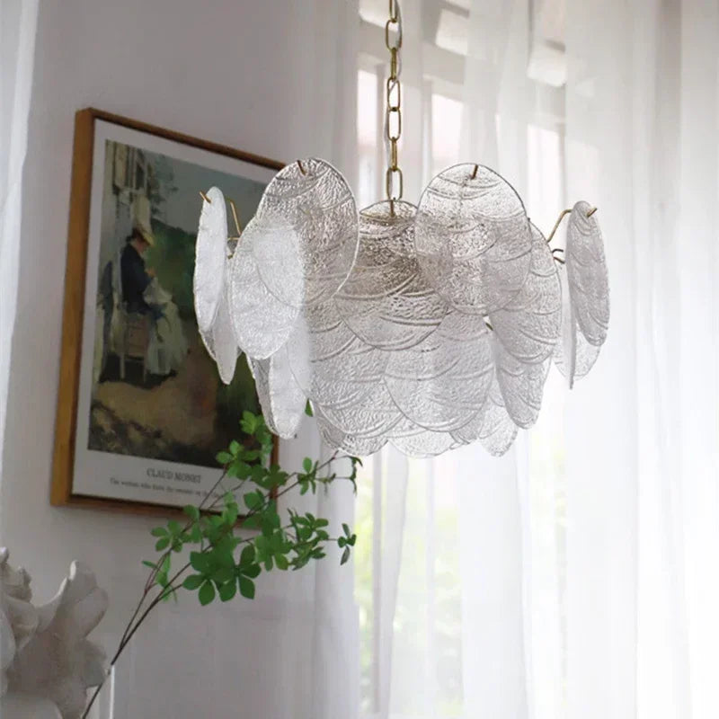 DecorBites™ LED Glass Chandelier Modern Minimalist Design Light Fixtures