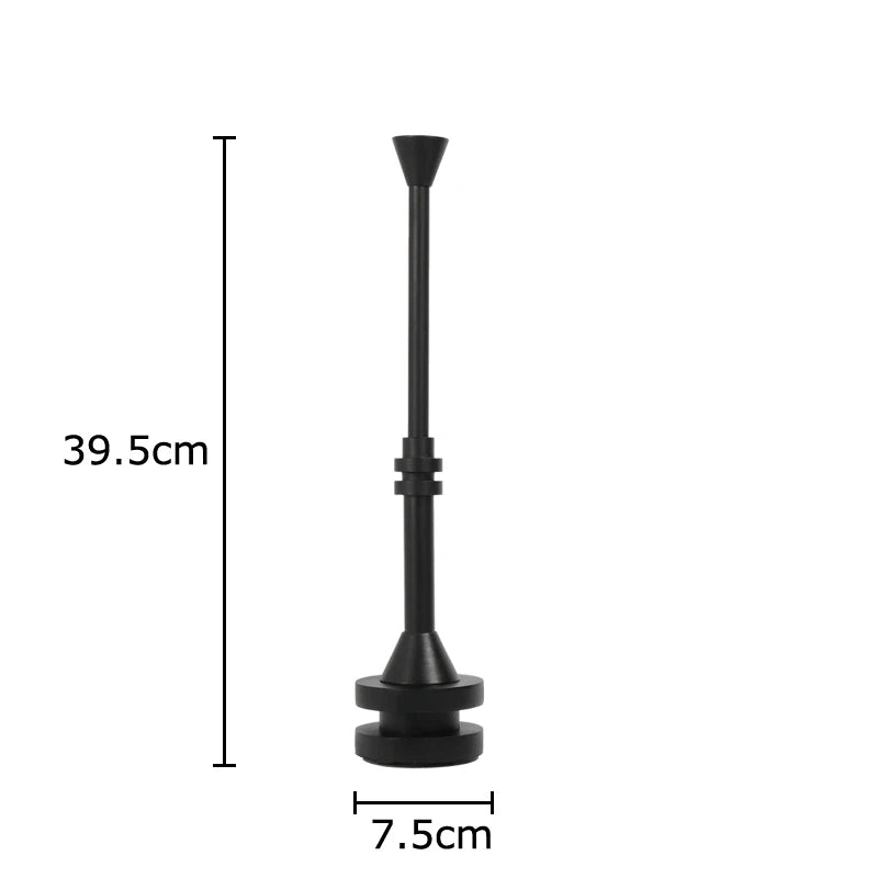 DecorBites™ Frosted Metal Candle Holder for Romantic Dining Table Decor