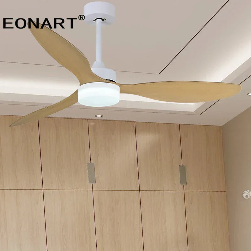 DecorBites™ 52" Fashion Plastic Blade Ceiling Fan with Lamp and Remote Control