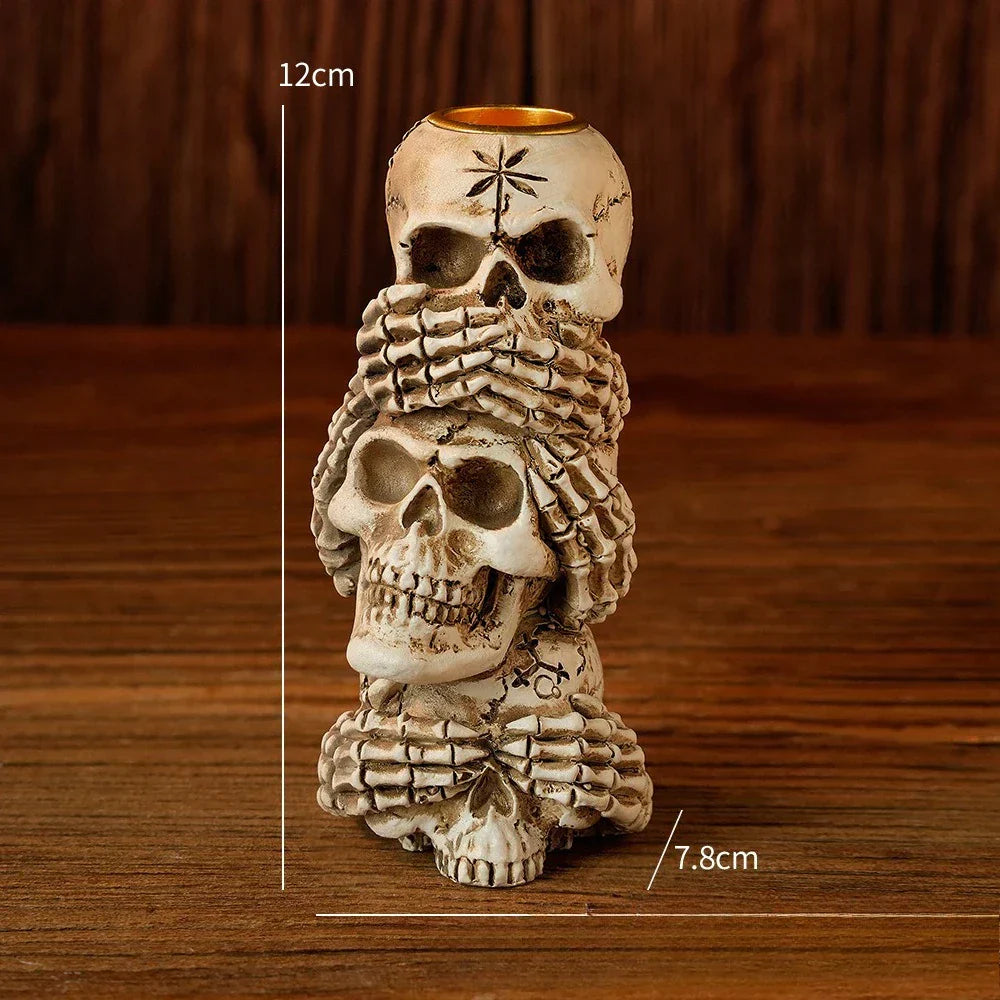 DecorBites™ Bone Skeleton Candlestick Holder Halloween Home Decoration