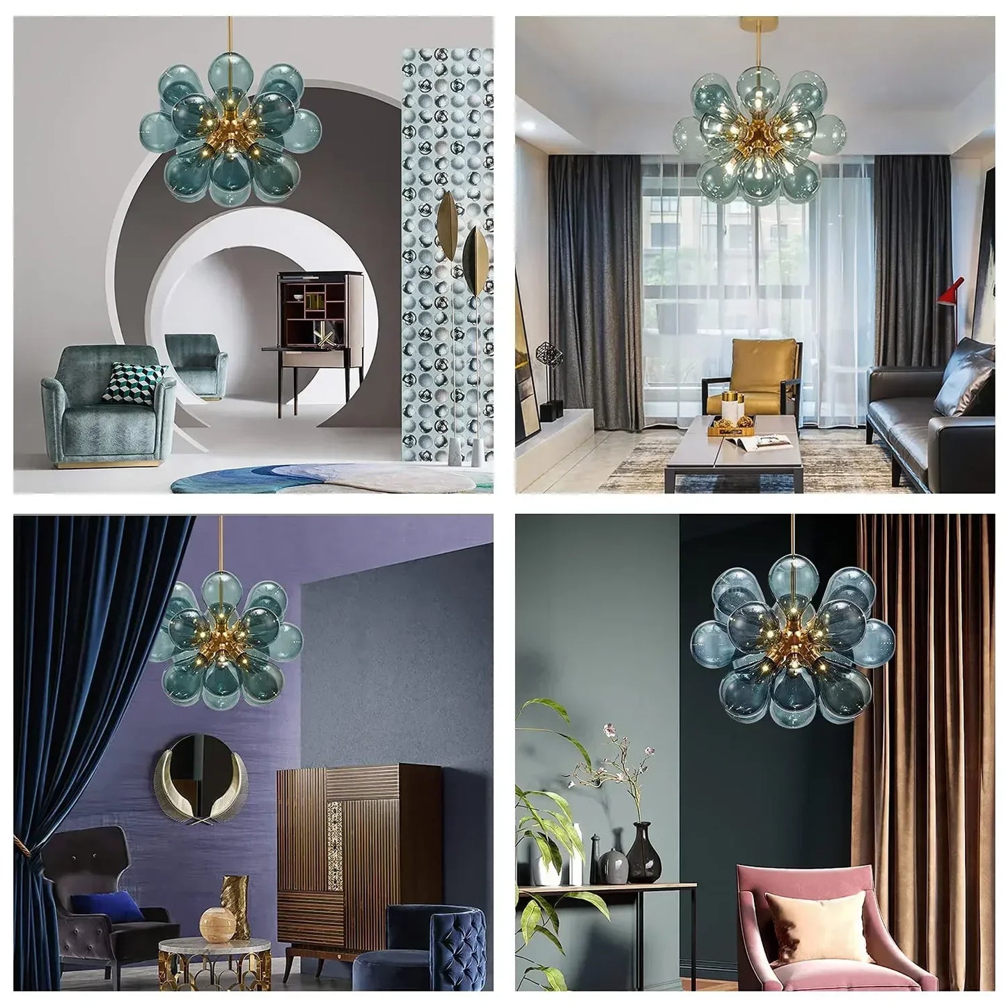 DecorBites™ Glass Ball LED Pendant Lights - Modern Designer Kitchen Dining Room Lamp