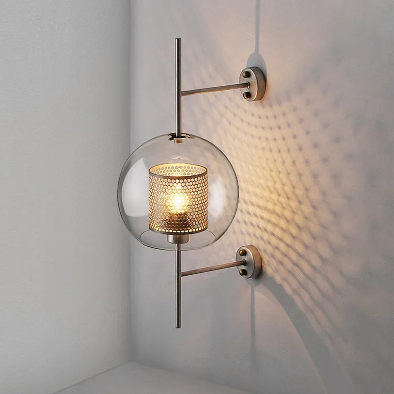 DecorBites™ LED Glass Wall Lamp for Modern Bedroom Decor