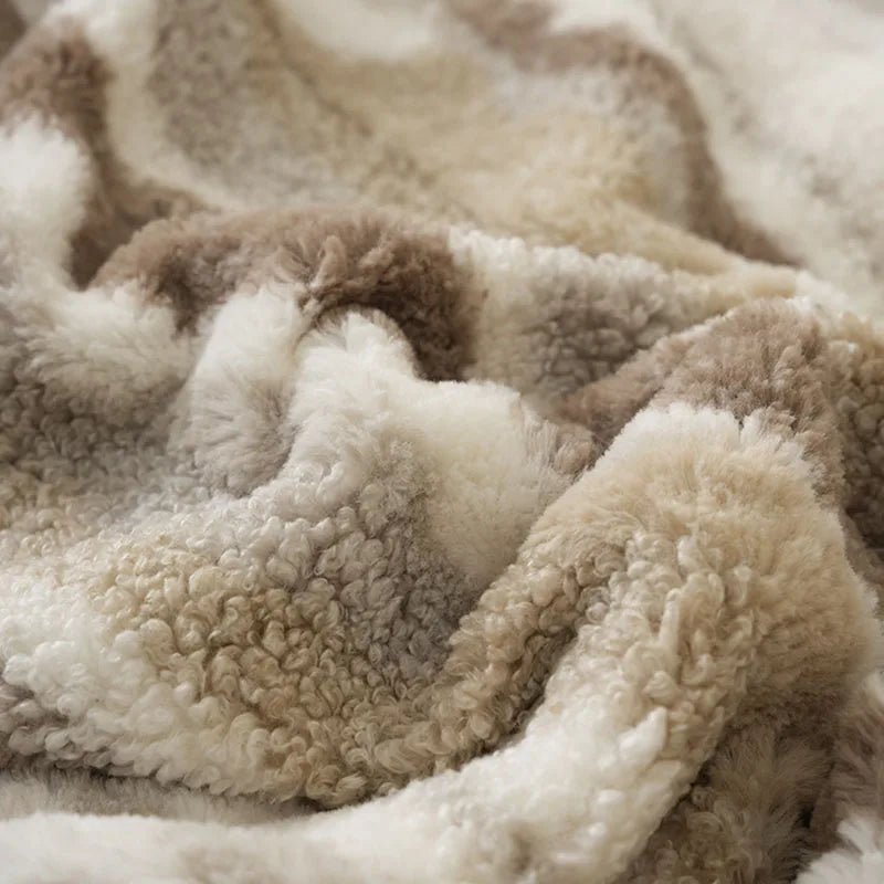 DecorBites™ Arctic Velvet Faux Rabbit Throw Blanket | Cozy, Warm, & Luxurious Comfort Blanket