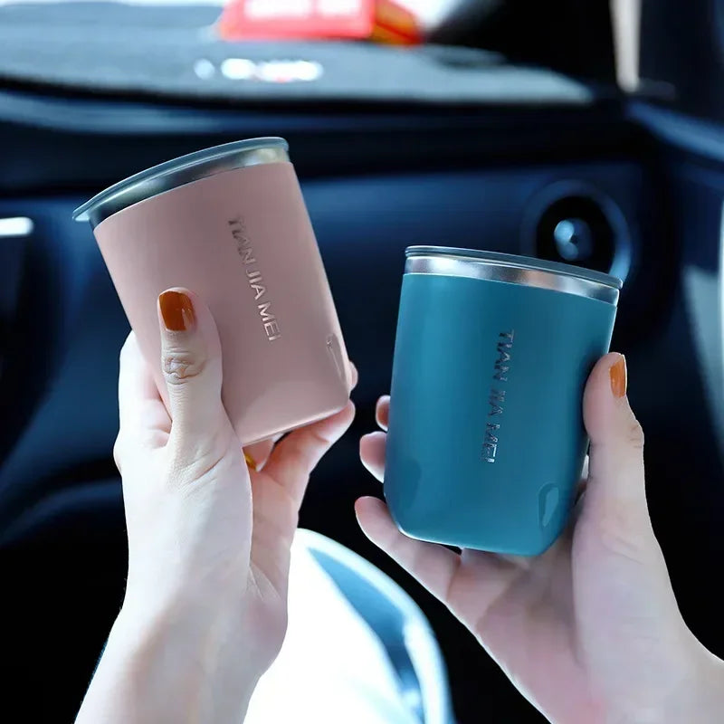 DecorBites™ 300ml Stainless Steel Vacuum Flask Thermal Travel Mug Cup