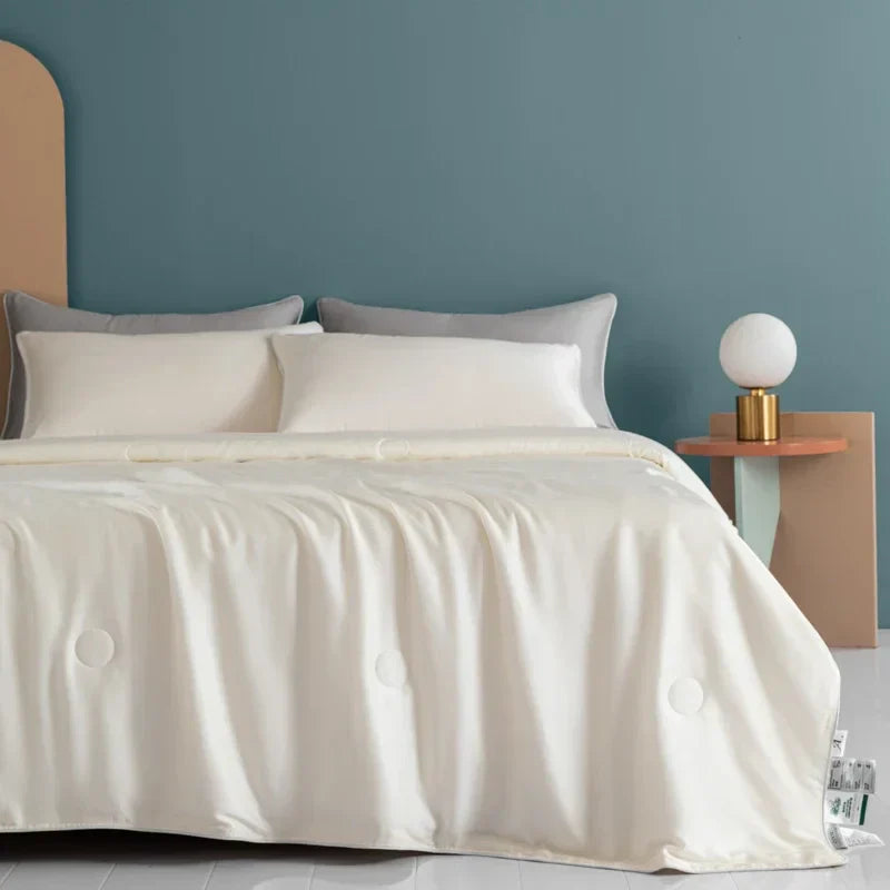 DecorBites™ Cooling Comforter: Silky Soft Lightweight Quilt for Summer, Double-Sided Cold Fabric