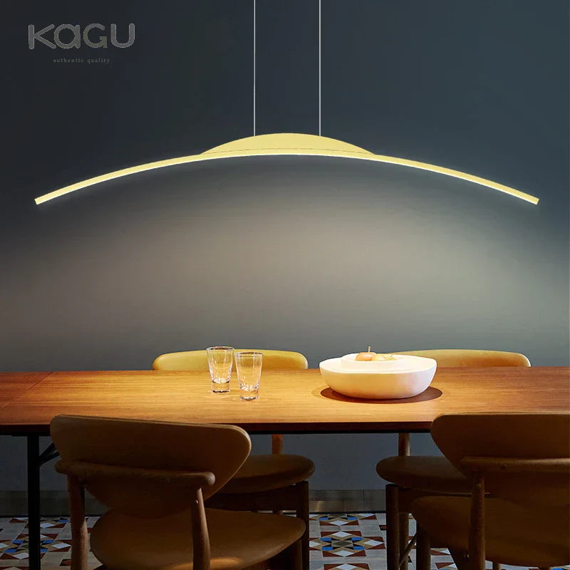 DecorBites™ LED Ceiling Pendant Lamp: Minimalist Chandelier, Height Adjustable, Home Decor Solution