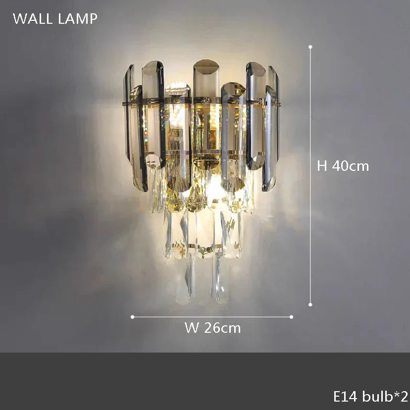 DecorBites™ Crystal Bar Table Lamp Luxury Dimmable 2700K Desk Light Elegant Home Decor