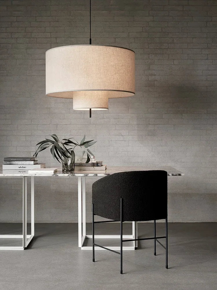 DecorBites™ Bohemian Wabi Sabi Fabric Pendant Lamps for Home, Office, and Hospitality