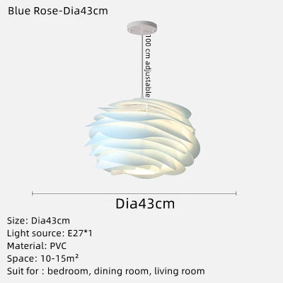DecorBites™ CARMINA Rose Flower Pendant Lights for Kitchen Bedroom Living Room