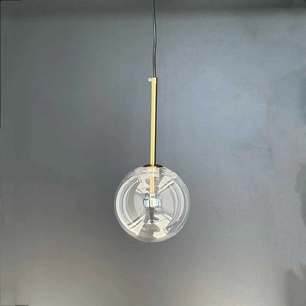 DecorBites™ Bubble Glass Ball Pendant Light for Bedroom Kitchen Dining Room LED Fixture