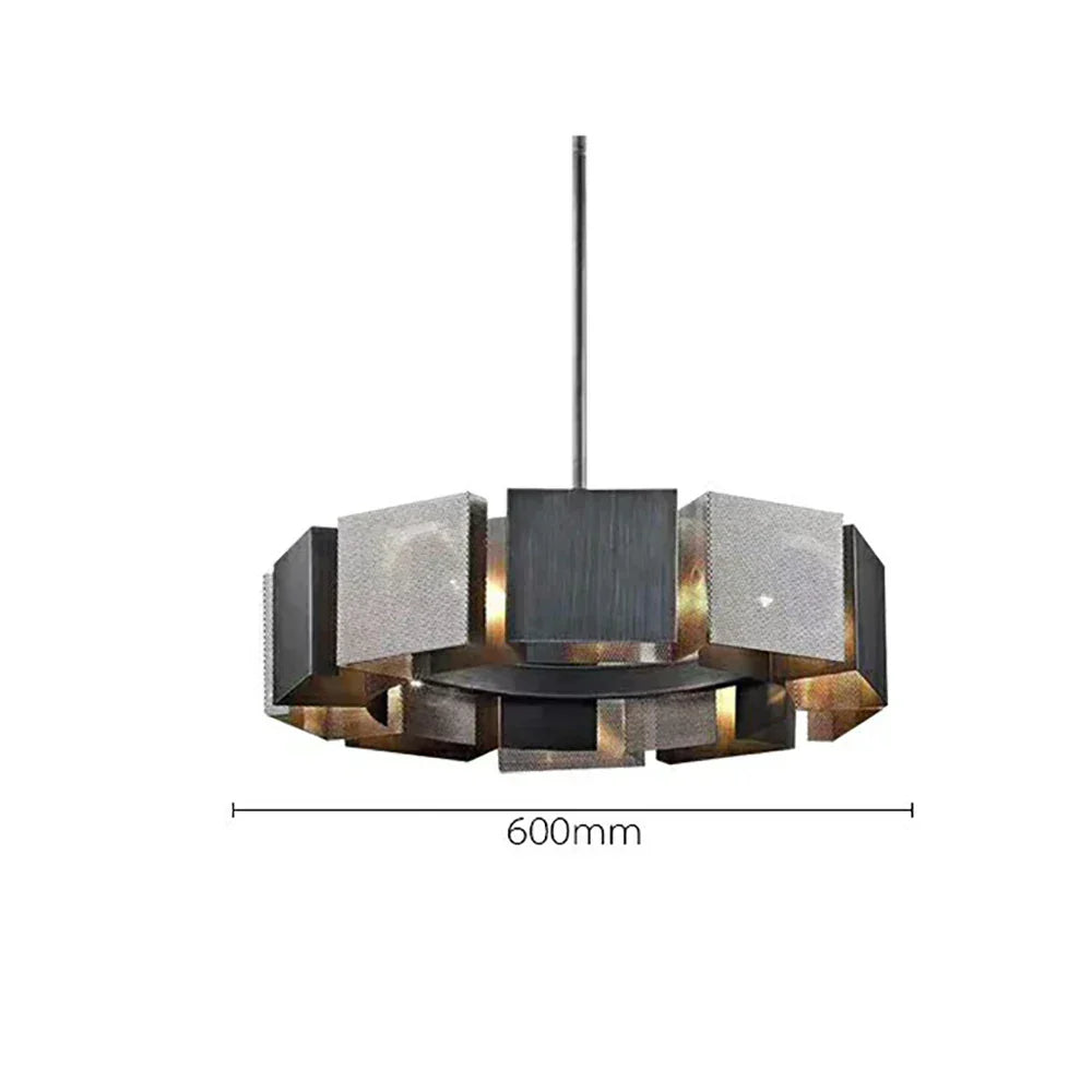 DecorBites™ Black Metal Pendant Lights: Stylish LED Luxury Hanging Lamp for Home Decoration