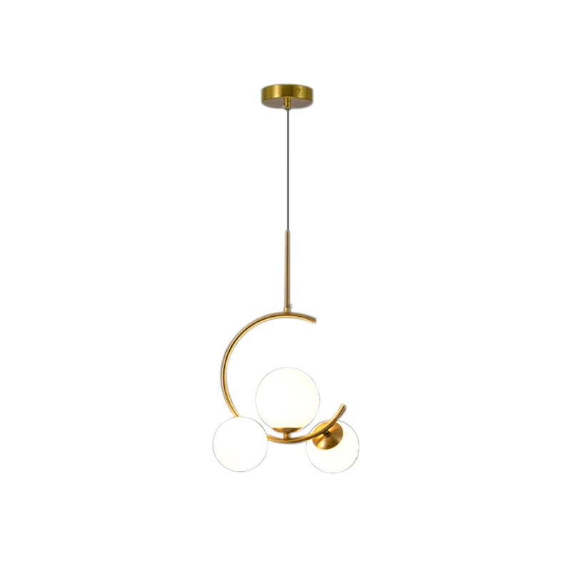 DecorBites™ Glass Ball LED Chandelier for Dining Room, Kitchen, Bedroom, Bar