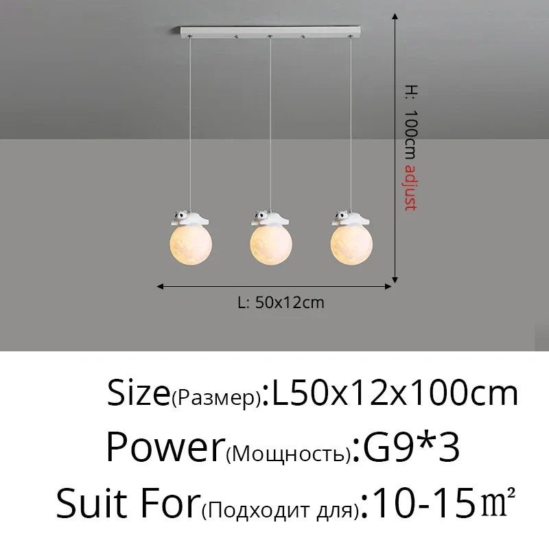DecorBites™ Bear Bedroom Wall Lamp: Modern Chandelier for Living Room, Study & Dining Room
