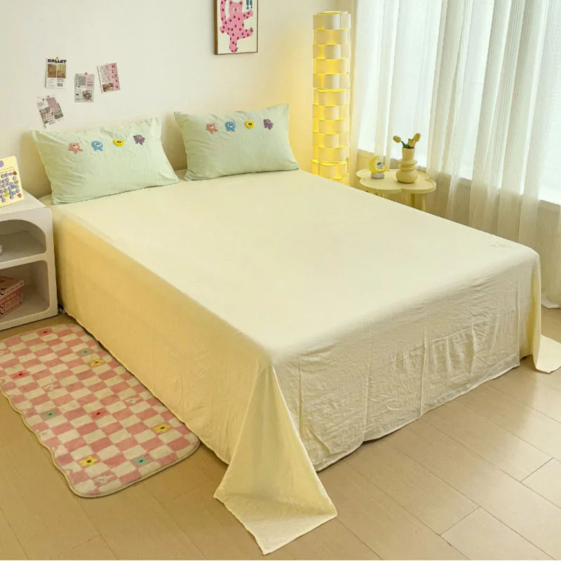 DecorBites™ Cartoon Embroidery Bedding Set for Single & Double Sleepers