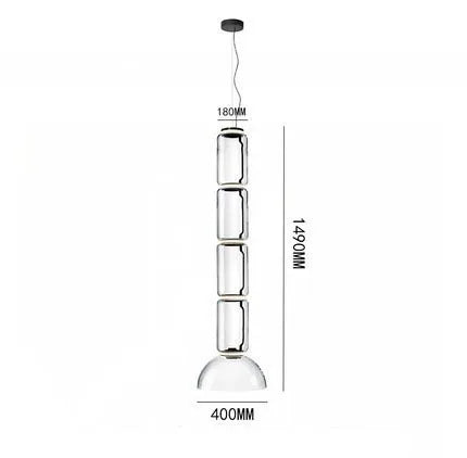 DecorBites™ Glass LED Pendant Light - Stylish and Modern Illumination for Various Spaces