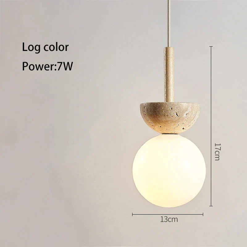 DecorBites™ Cream Style Nordic LED Pendant Lamp for Bedroom, Small Chandelier, Room Lighting