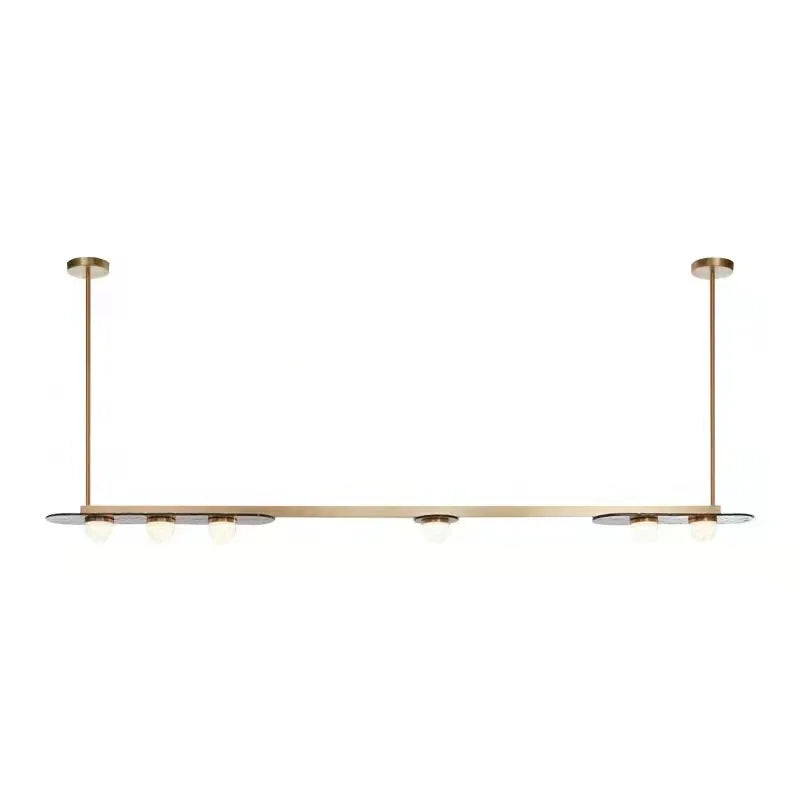 DecorBites™ Gray Glass LED Chandeliers: Modern Art Deco Lighting for Dining Room, Kitchen & Parlor