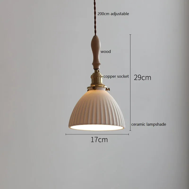 DecorBites™ Ceramic LED Pendant Lights: Elegant Home Decor for Living, Dining, and Bedroom