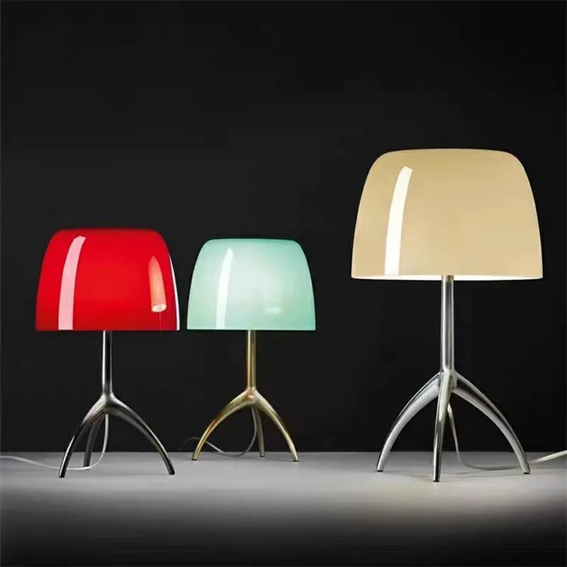 DecorBites™ Lumiere Piccola Chrome Table Lamp Simple Bedroom Bedside Coffee Tables LED Light