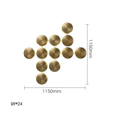 DecorBites™ Italian 2025 Glossy Gold LED Wall Sconces - Modern Home Decor