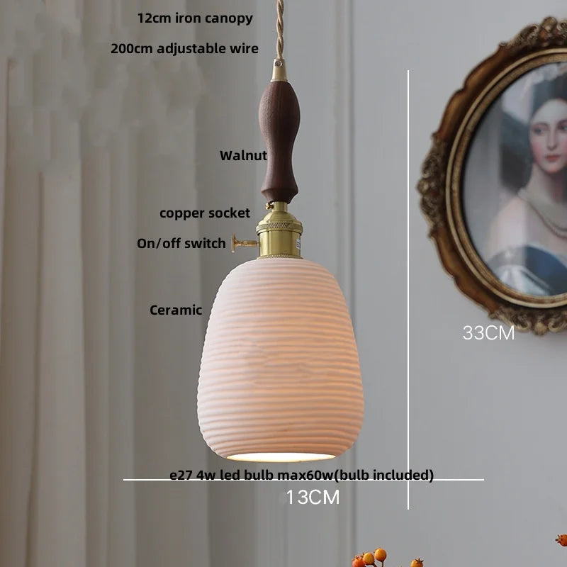 DecorBites™ Black Ceramic LED Pendant Lights - Modern Nordic Style Hanglampen
