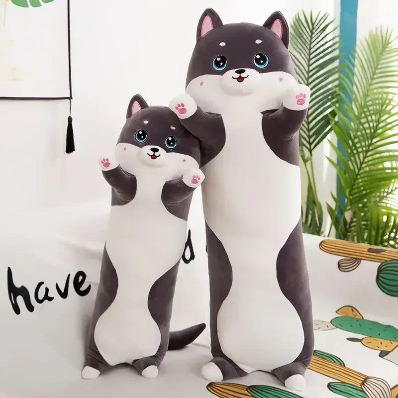 DecorBites™ Husky Dog Side Sleep Body Pillow - Cute Sofa Bed Decoration & Gift
