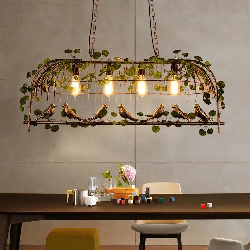 DecorBites™ Birdcage Pendant Lights for Chic Decor - Garland Hanging Lamps