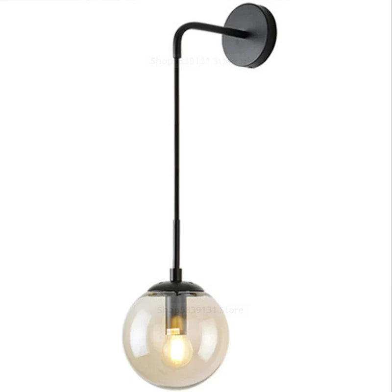 DecorBites™ Glass Ball LED Wall Light for Bedroom Decoration and Living Room Fixtures