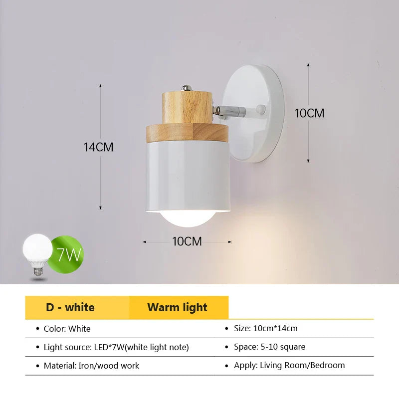 DecorBites™ Angel Adjustable LED Wall Sconce Light for Bedroom Living Room