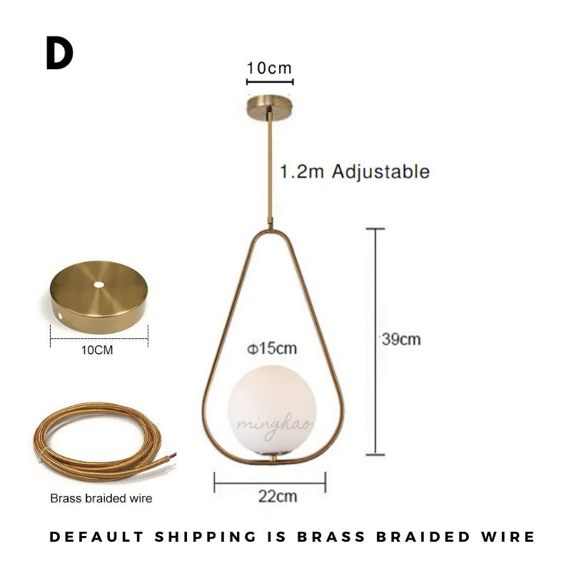 DecorBites™ Glass Ball LED Chandelier - Minimalist Nordic Art for Home, Restaurant, Bar & Bedroom