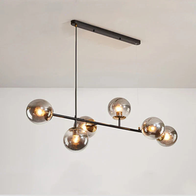 DecorBites™ LED Glass Pendant Chandelier: Modern Nordic Style for Dining Room, Bedroom Decor