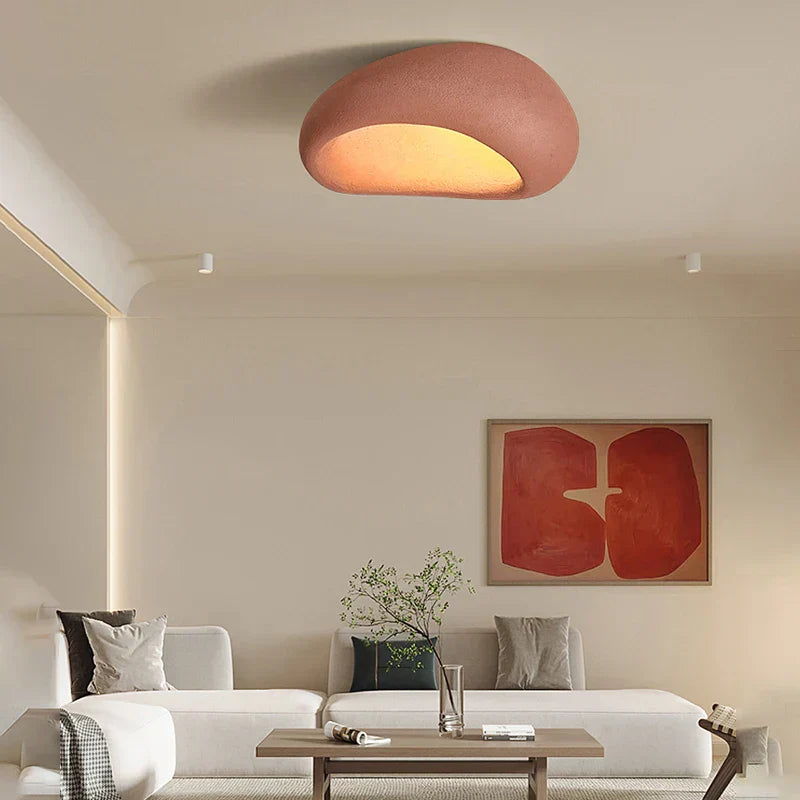 DecorBites™ Cream Ceiling Chandelier Nordic Minimalist Wabi Sabi Style Bedroom Coffee Room Lights Fixtures