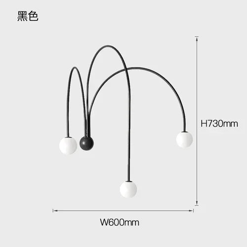 DecorBites™ Glass Ball Modern Wall Lamp for Living Room & Bedroom