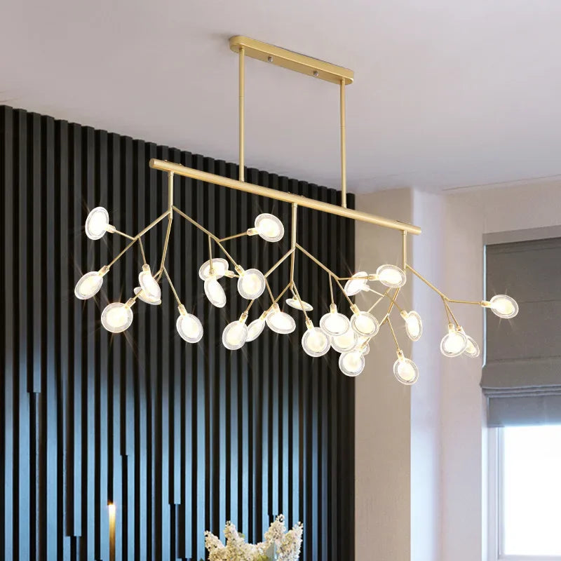 2024 DecorBites™ Nordic Firefly LED Chandelier - Ideal for Living Room, Bedroom, Dining Room