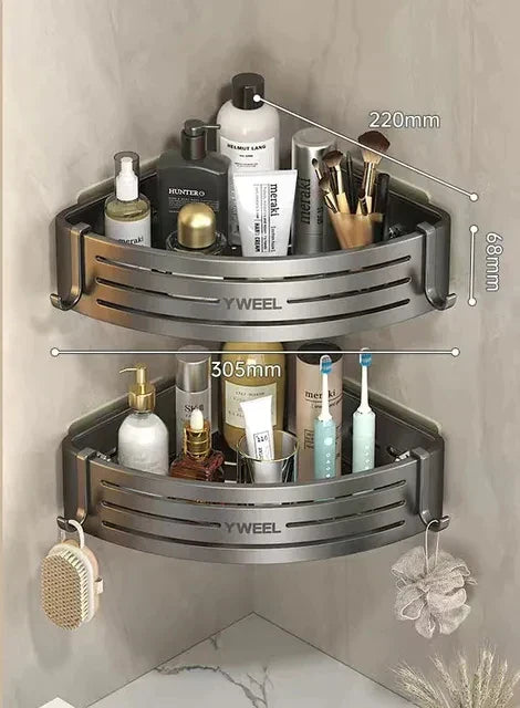 DecorBites™ Corner Shelf Organizer - Bathroom & Kitchen Storage Solution