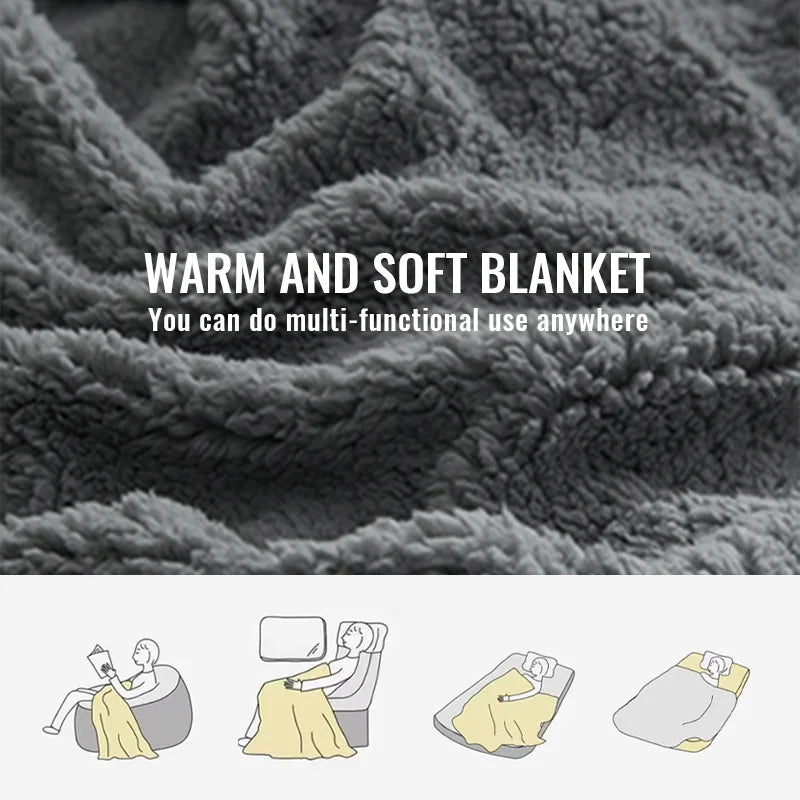 DecorBites™ Cozy Knit Blanket for Home & Travel - Soft & Warm Throw Blanket