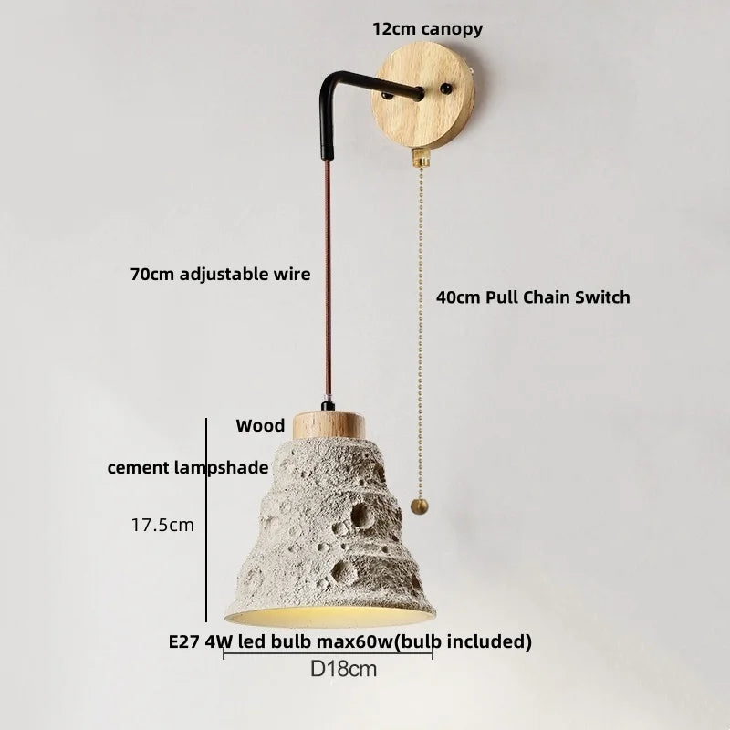 DecorBites™ LED Wall Light Fixture with Pull Chain Switch - Modern Nordic Design