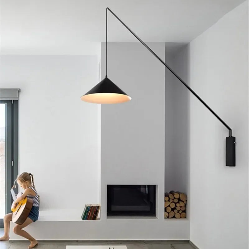 DecorBites™ Industrial Fishing Sconce for Kitchen, Dining & Living Room