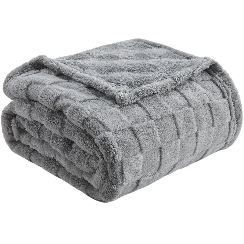 DecorBites™ Cozy Fluffy Blanket for Sofa, Chair & Outdoor - Soft & Warm Blanket