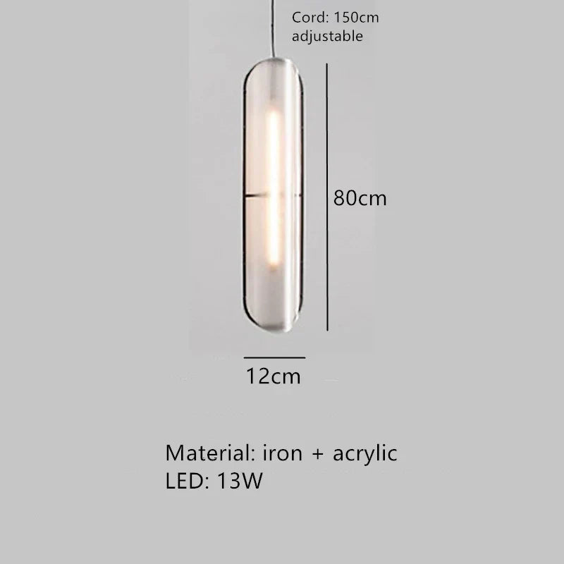 DecorBites™ LED Pendant Lamp: Modern Adjustable Warm Cord Light for Home, Office, and Dining Space