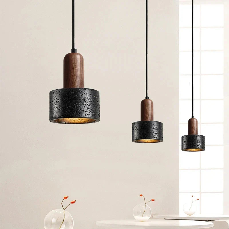 DecorBites™ Cream Nordic Small Pendant Lamp for Modern Wabi Sabi Bedroom Decor